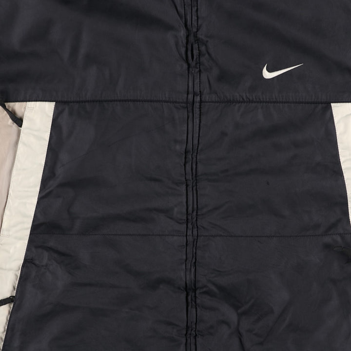 90s-00'S Nike padded puffer jacket, men's size XL Nylon black type Vintage Second Hand