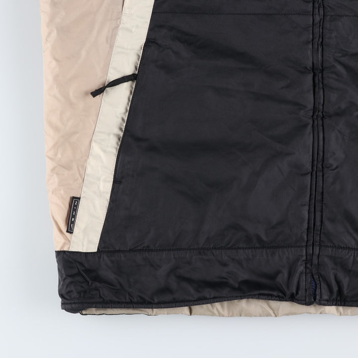 90s-00'S Nike padded puffer jacket, men's size XL Nylon black type Vintage Second Hand