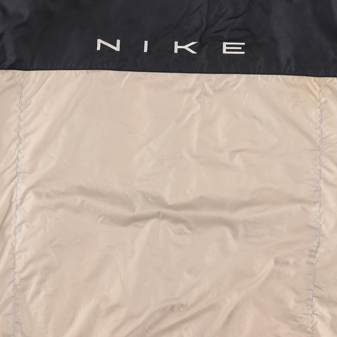 90s-00'S Nike padded puffer jacket, men's size XL Nylon black type Vintage Second Hand