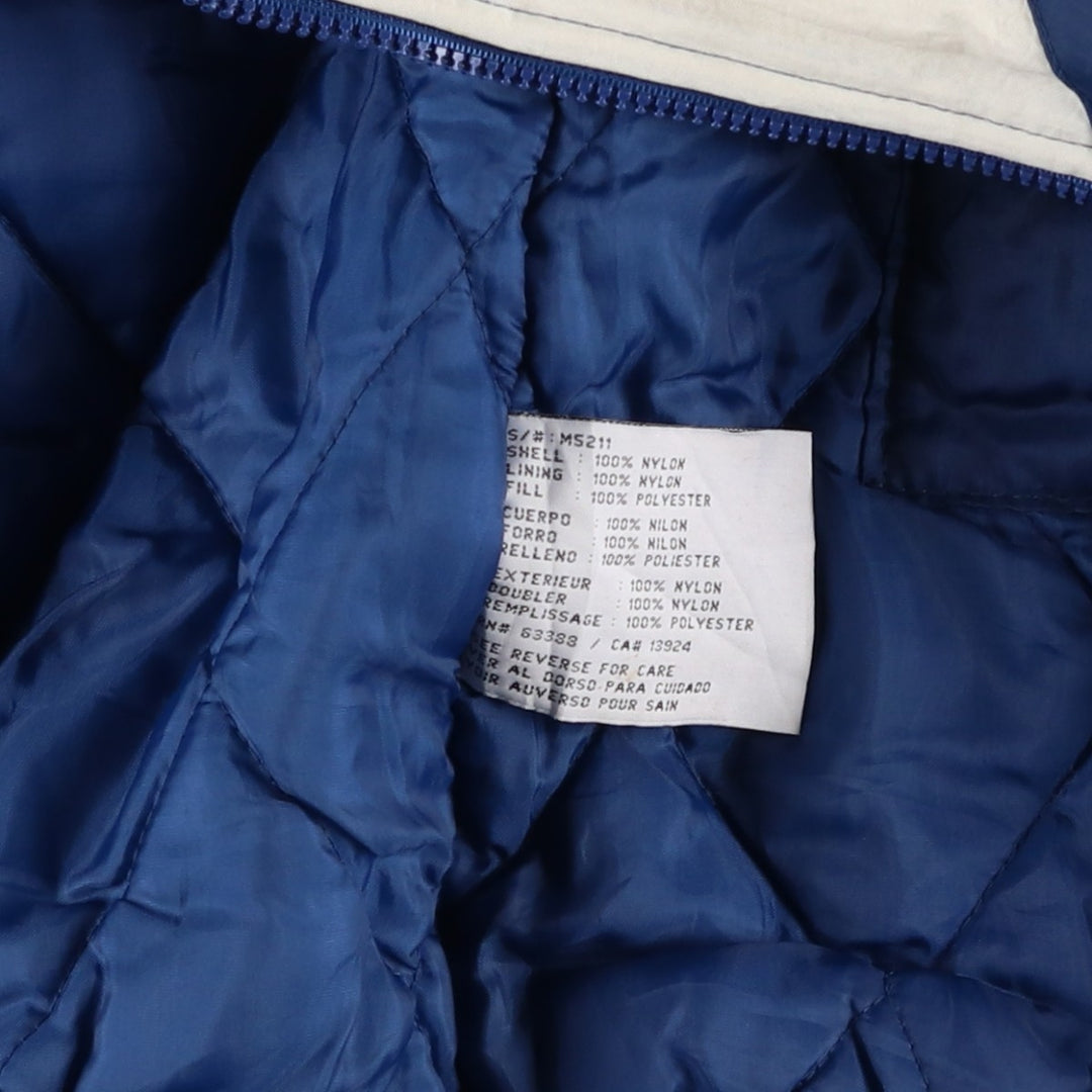 90'S Logo7 NFL Dallas Cowboys Padded Puffer Jacket, Men's Size Medium Nylon Blue type light blue Vintage Second Hand