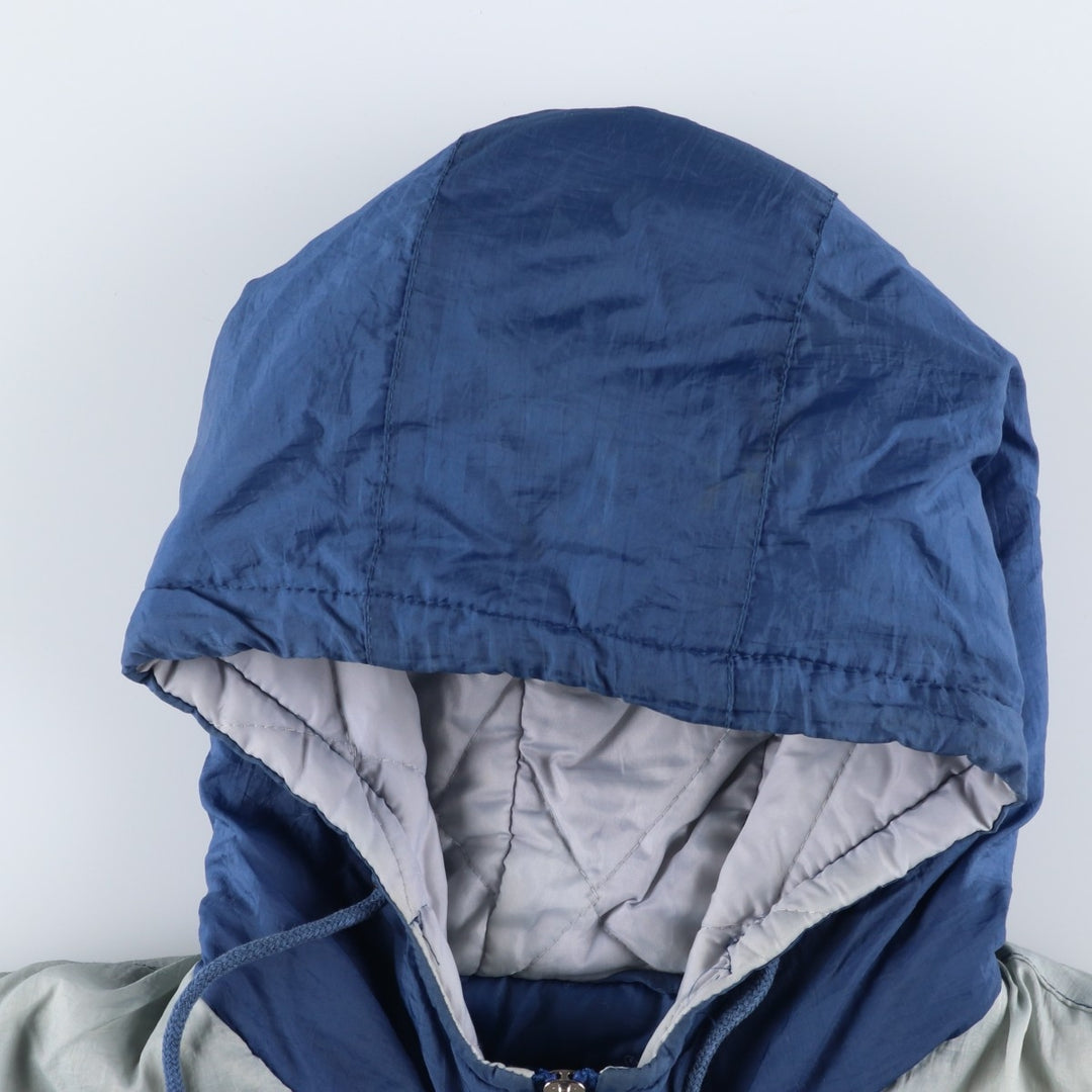 90'S Logo7 NFL Dallas Cowboys Padded Puffer Jacket, Men's Size Medium Nylon Blue type light blue Vintage Second Hand