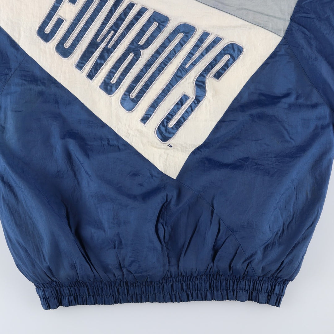 90'S Logo7 NFL Dallas Cowboys Padded Puffer Jacket, Men's Size Medium Nylon Blue type light blue Vintage Second Hand