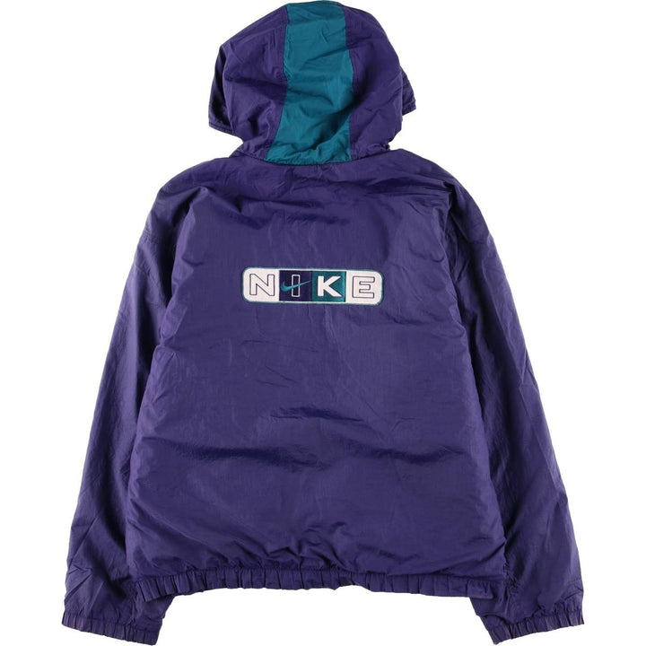 90'S Nike Padded Parka Puffer Jacket Men's Size L Vintage polyester purple type Vintage Second Hand