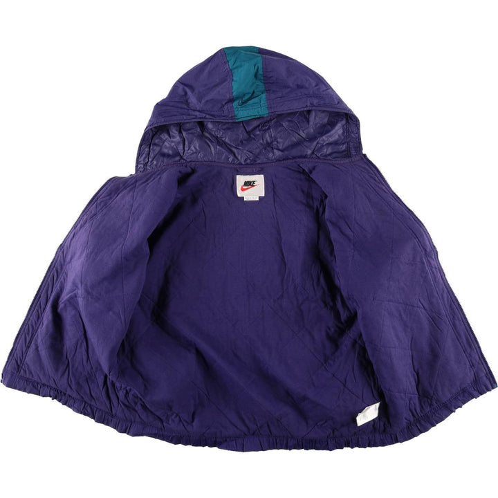 90'S Nike Padded Parka Puffer Jacket Men's Size L Vintage polyester purple type Vintage Second Hand