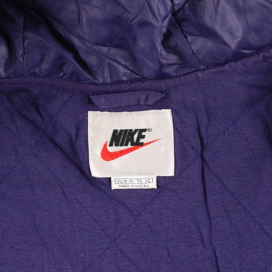 90'S Nike Padded Parka Puffer Jacket Men's Size L Vintage polyester purple type Vintage Second Hand