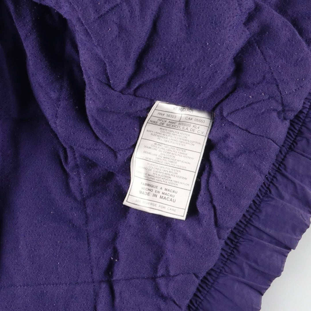 90'S Nike Padded Parka Puffer Jacket Men's Size L Vintage polyester purple type Vintage Second Hand