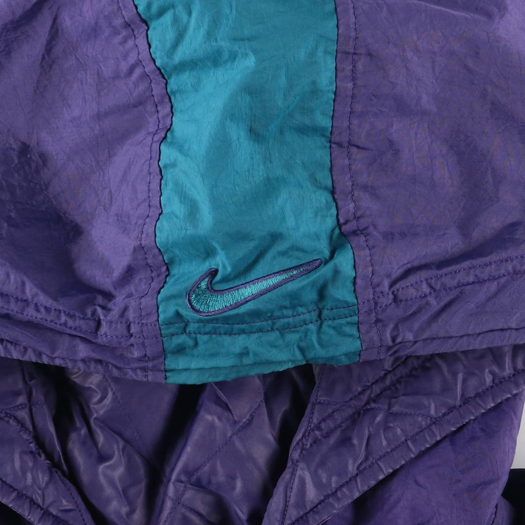 90'S Nike Padded Parka Puffer Jacket Men's Size L Vintage polyester purple type Vintage Second Hand