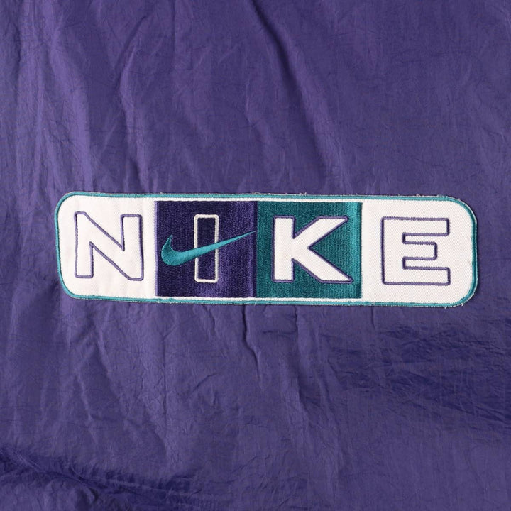 90'S Nike Padded Parka Puffer Jacket Men's Size L Vintage polyester purple type Vintage Second Hand
