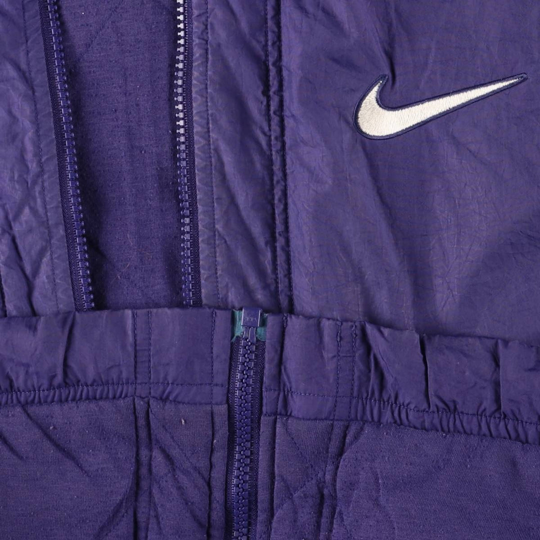 90'S Nike Padded Parka Puffer Jacket Men's Size L Vintage polyester purple type Vintage Second Hand