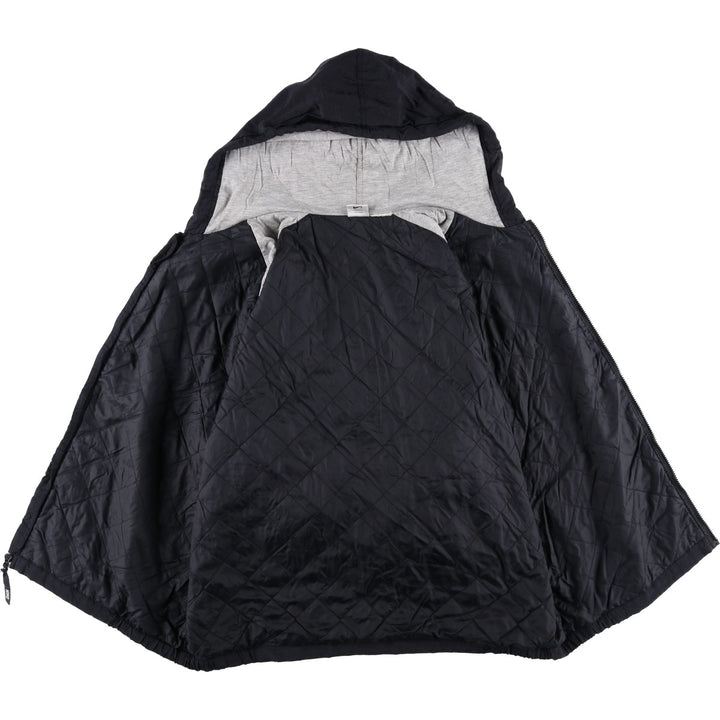 2000'S Nike padded hoodie/puffer jacket, men's size XL unclear black type Vintage Second Hand