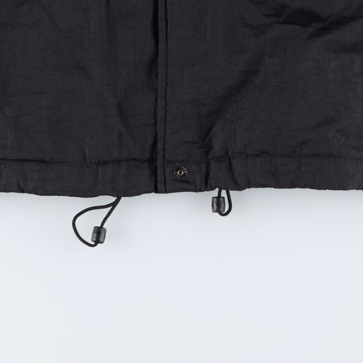 90s-00'S Nike Back Logo Coach Jacket, Men's Size Medium Nylon black type Vintage Second Hand
