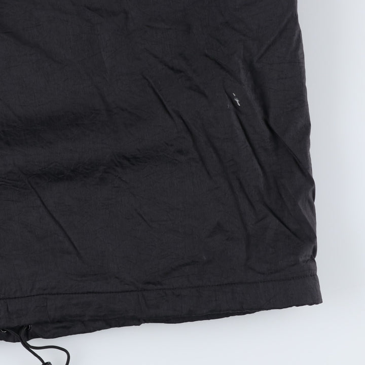 90s-00'S Nike Back Logo Coach Jacket, Men's Size Medium Nylon black type Vintage Second Hand