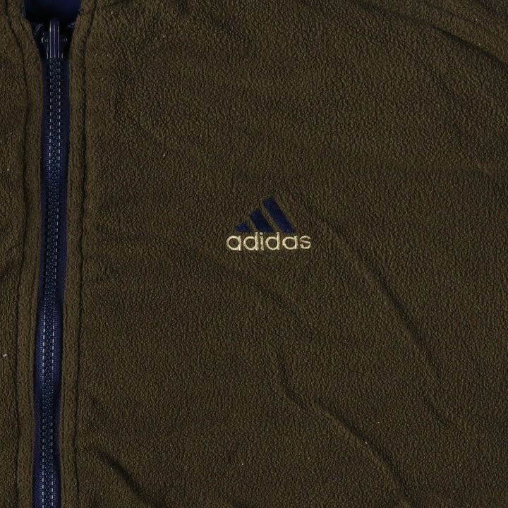 90s-00'S adidas reversible padded puffer jacket, men's size XXL Nylon blue type Vintage Second Hand