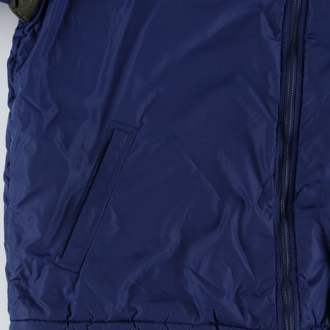 90s-00'S adidas reversible padded puffer jacket, men's size XXL Nylon blue type Vintage Second Hand