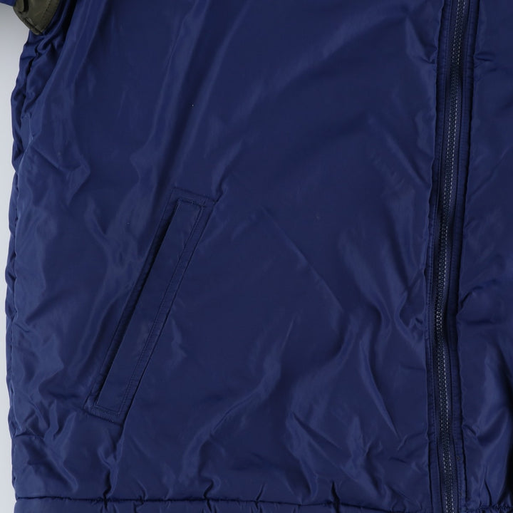 90s-00'S adidas reversible padded puffer jacket, men's size XXL Nylon blue type Vintage Second Hand