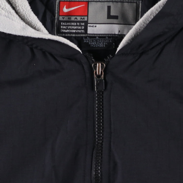 2000'S Nike Team NFL Las Vegas Raiders Padded Puffer Jacket, Men's Size L Nylon black type Vintage Second Hand