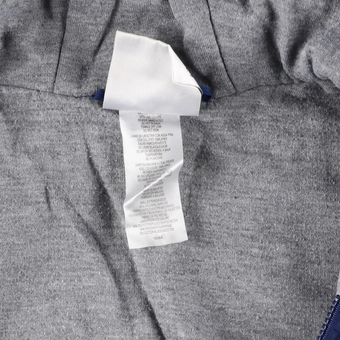 2000'S Adidas padded hoodie/puffer jacket, men's size XXL Nylon blue type Vintage Second Hand