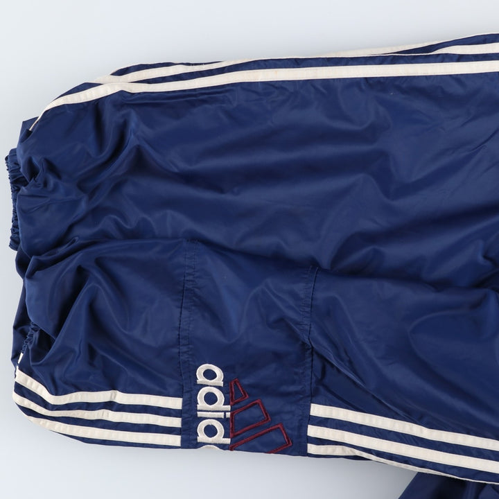 2000'S Adidas padded hoodie/puffer jacket, men's size XXL Nylon blue type Vintage Second Hand