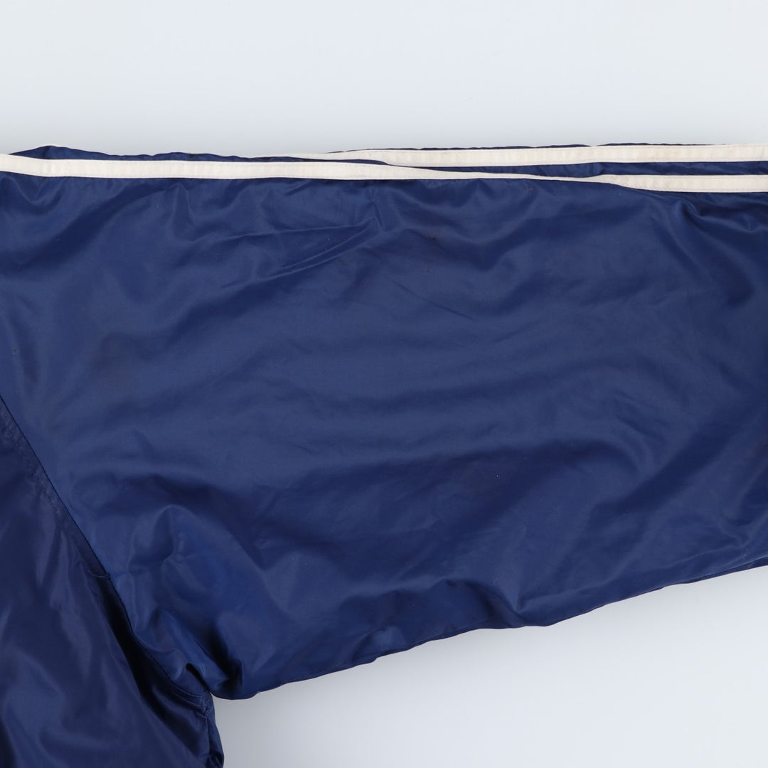 2000'S Adidas padded hoodie/puffer jacket, men's size XXL Nylon blue type Vintage Second Hand