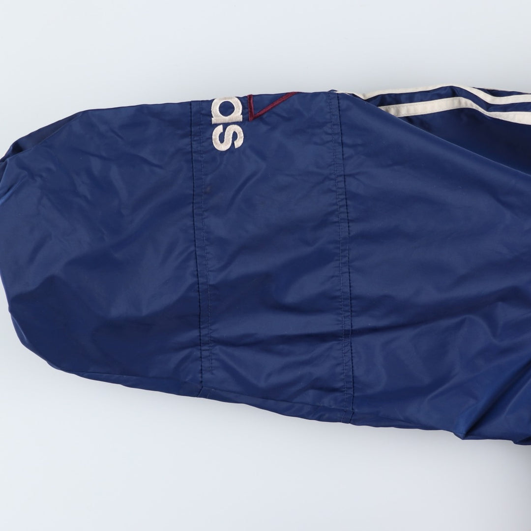 2000'S Adidas padded hoodie/puffer jacket, men's size XXL Nylon blue type Vintage Second Hand
