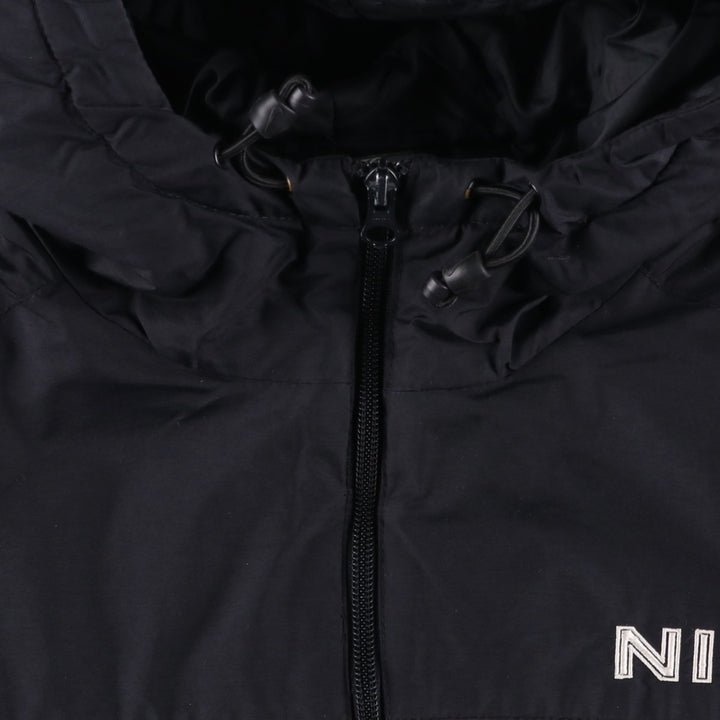 Nike padded hoodie/puffer jacket, men's size XL Nylon black type Vintage Second Hand