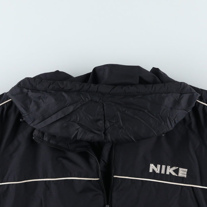Nike padded hoodie/puffer jacket, men's size XL Nylon black type Vintage Second Hand