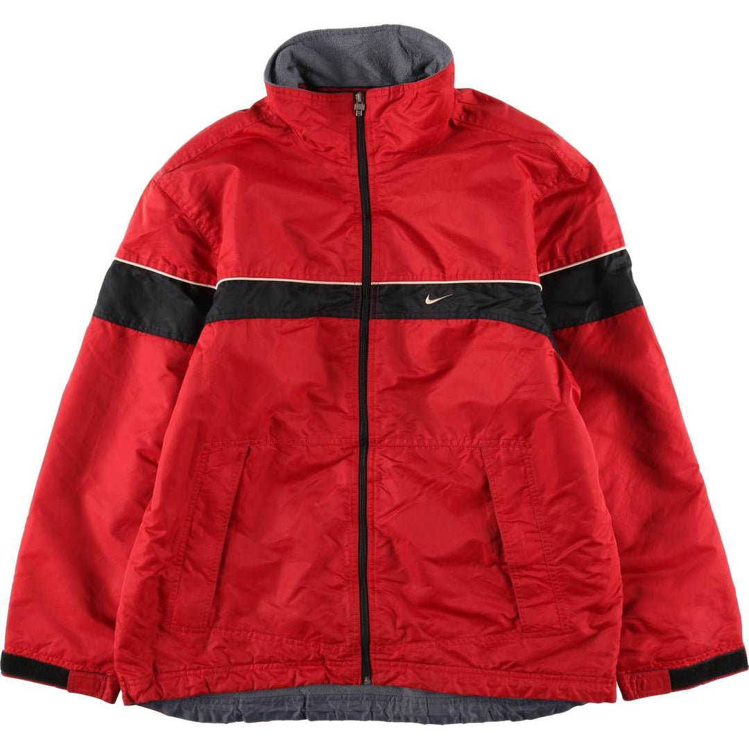 2000'S Nike padded puffer jacket, men's size M Nylon red type Vintage Second Hand