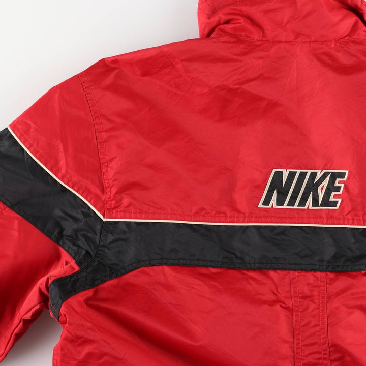 2000'S Nike padded puffer jacket, men's size M Nylon red type Vintage Second Hand