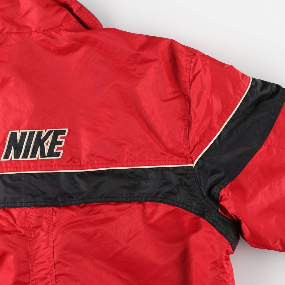 2000'S Nike padded puffer jacket, men's size M Nylon red type Vintage Second Hand