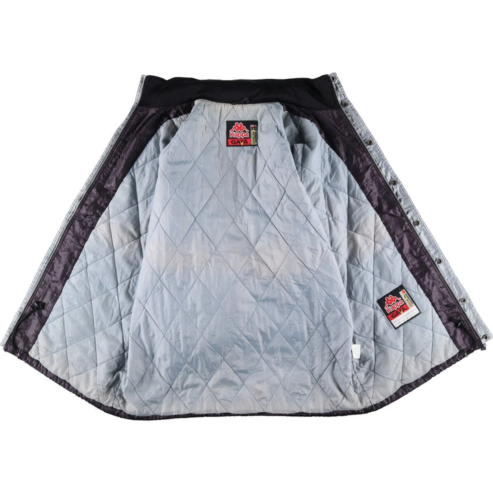 Kappa padded puffer jacket, men's size XL Nylon black type Vintage Second Hand