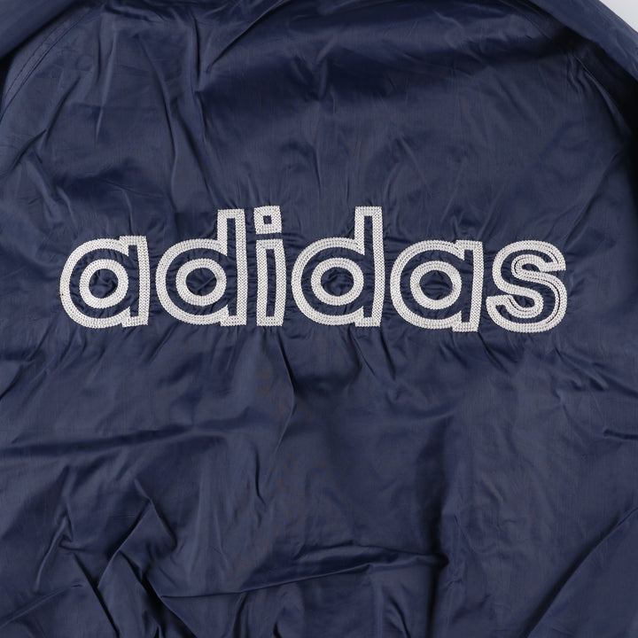80s-90'S Adidas reversible nylon jacket with back logo, men's size XL Nylon navy blue type Vintage Second Hand