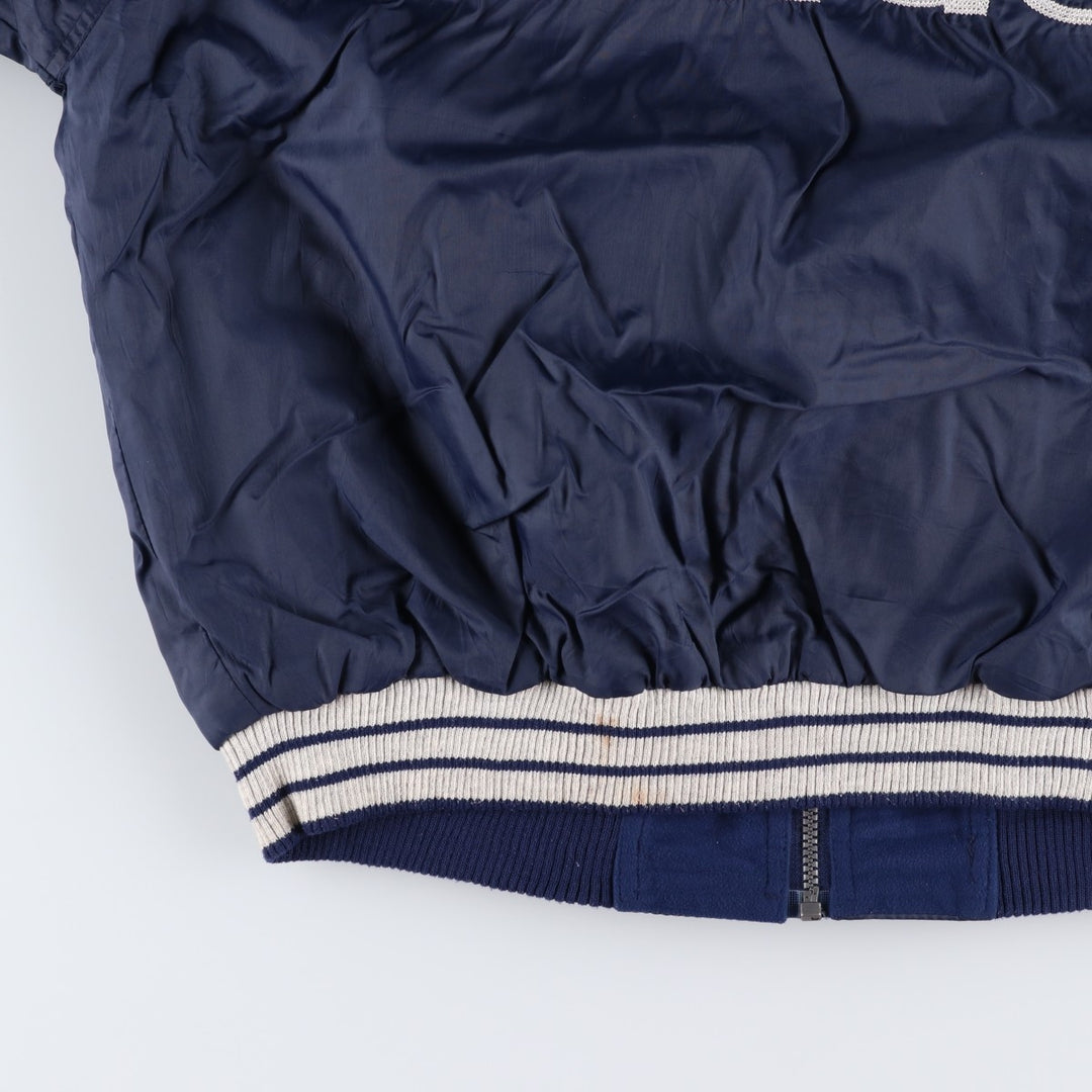 80s-90'S Adidas reversible nylon jacket with back logo, men's size XL Nylon navy blue type Vintage Second Hand