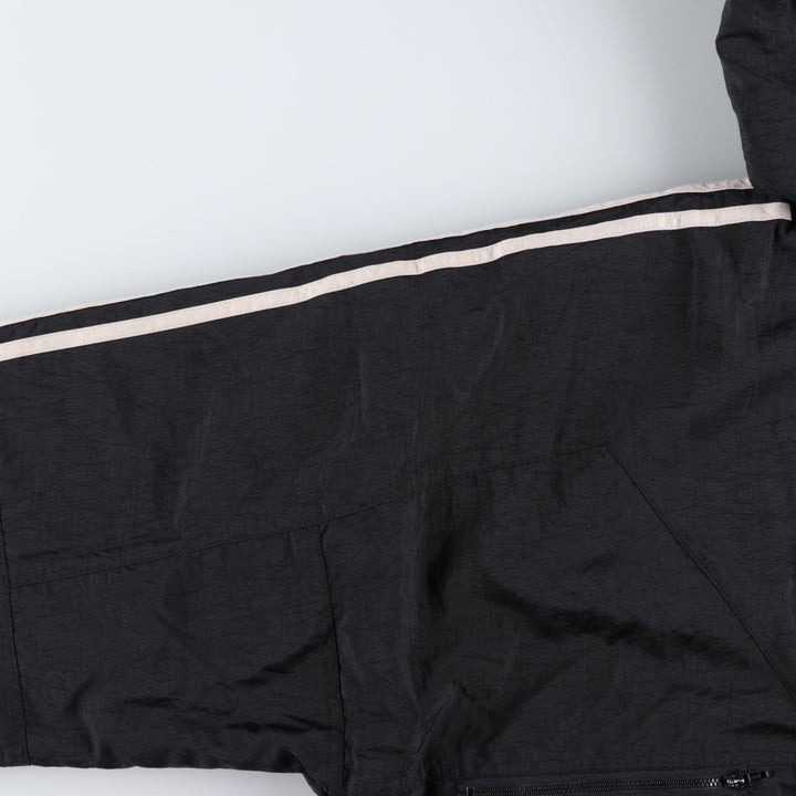 Vintage 1980'S Adidas padded hoodie/puffer jacket, size M, men's Nylon black type Vintage Second Hand