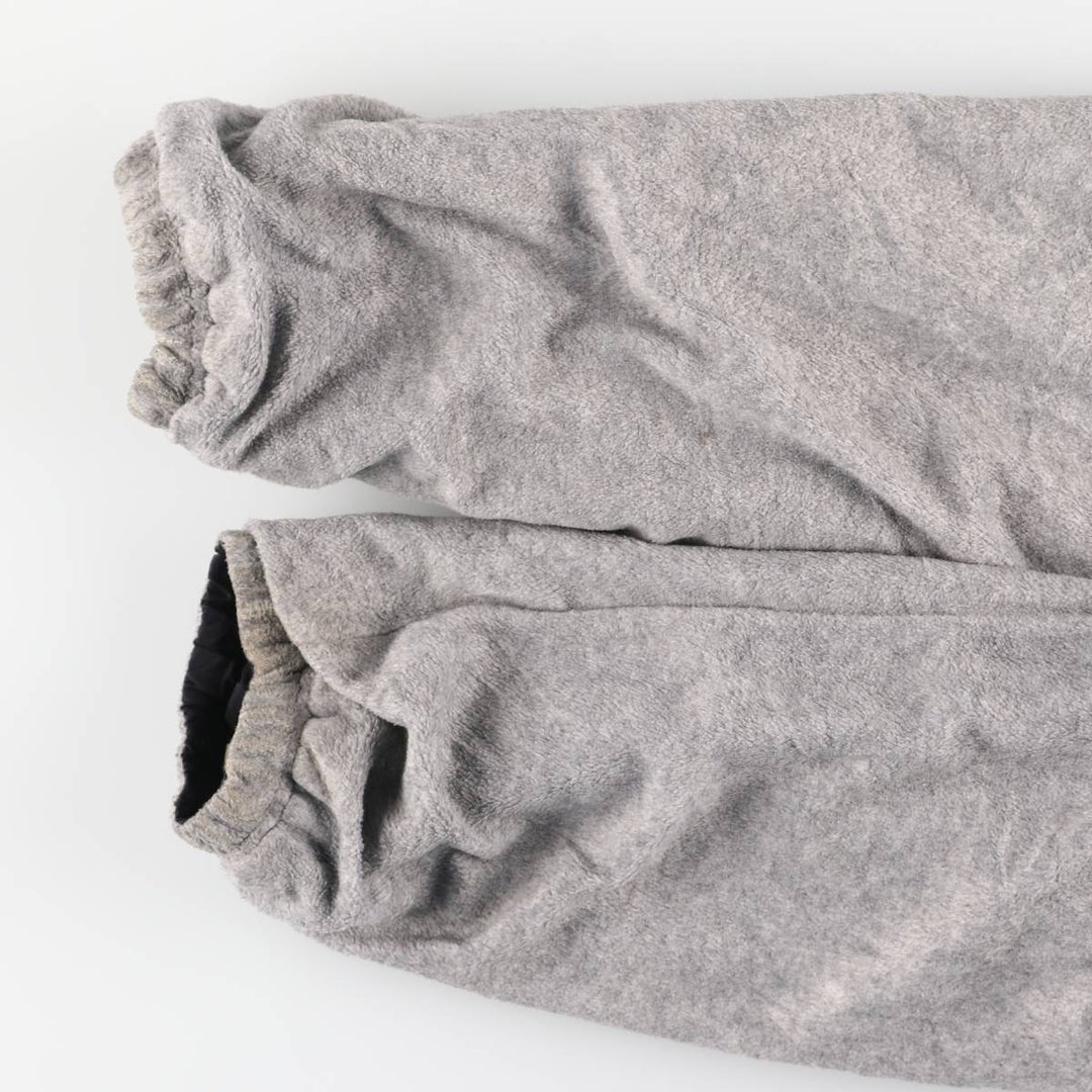 90s-00'S adidas reversible back logo padded hoodie/puffer jacket, men's size M Nylon black type Vintage Second Hand