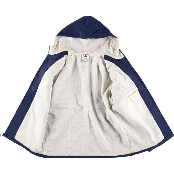 Vintage 90'S adidas padded puffer jacket, size S, men's Nylon blue type Vintage Second Hand