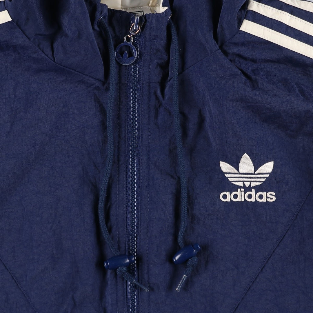 Vintage 90'S adidas padded puffer jacket, size S, men's Nylon blue type Vintage Second Hand