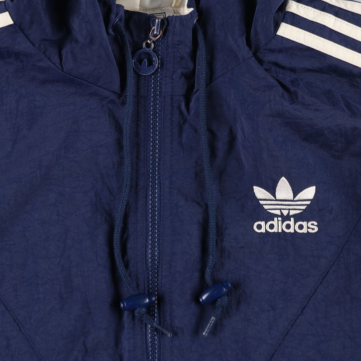 Vintage 90'S adidas padded puffer jacket, size S, men's Nylon blue type Vintage Second Hand
