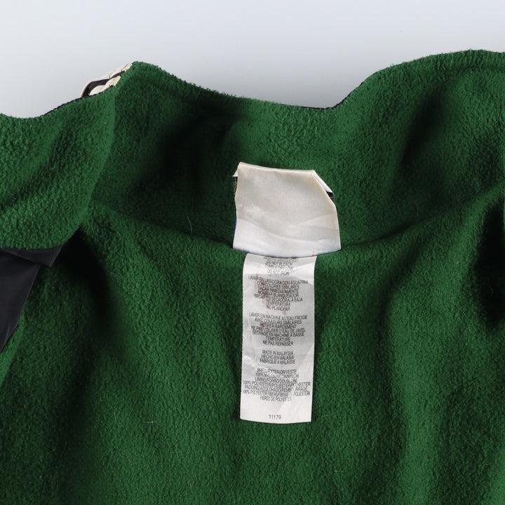 90s-00'S Adidas padded puffer jacket, men's size L Nylon black type Vintage Second Hand