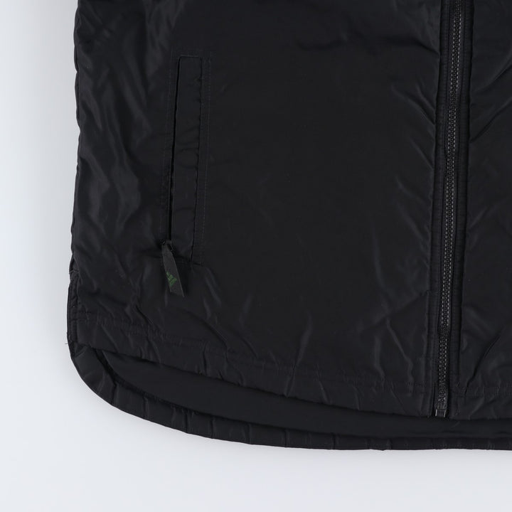 90s-00'S Adidas padded puffer jacket, men's size L Nylon black type Vintage Second Hand