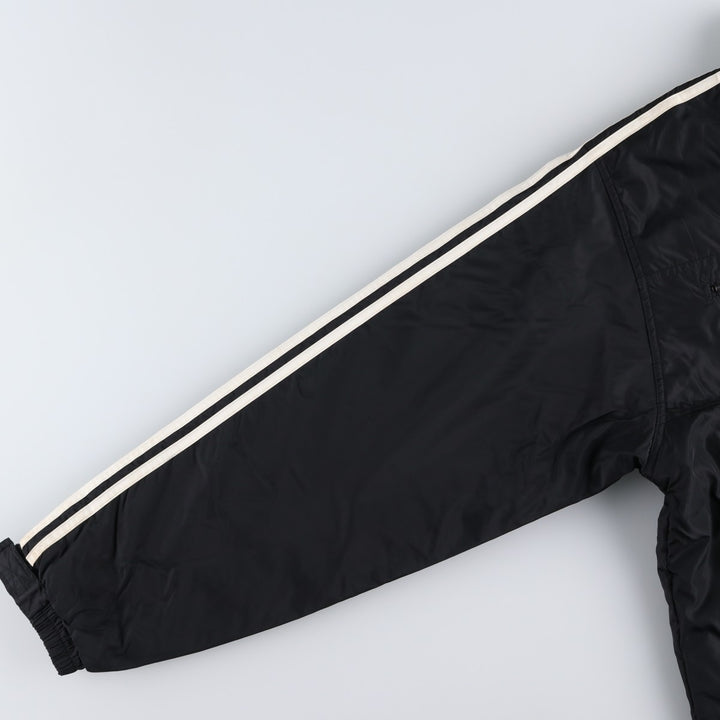 90s-00'S Adidas padded puffer jacket, men's size L Nylon black type Vintage Second Hand
