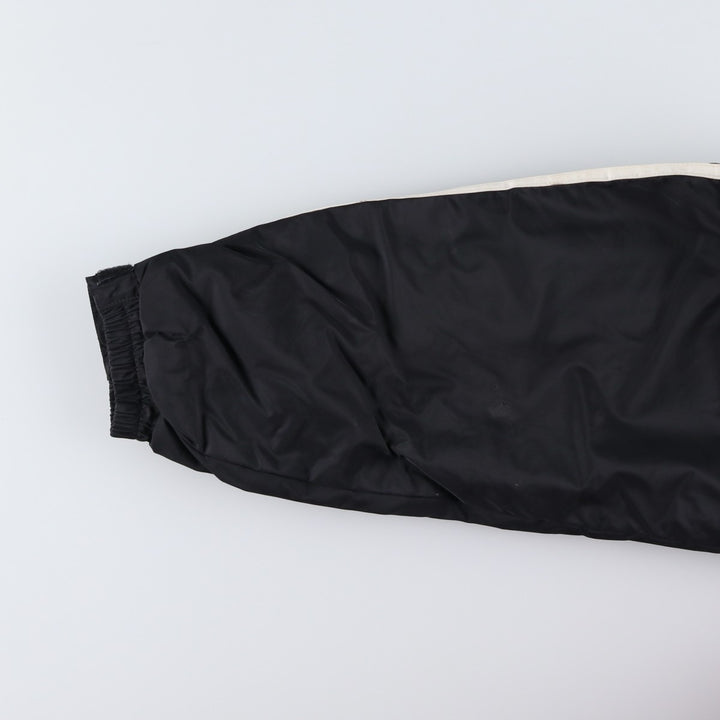 90s-00'S Adidas padded puffer jacket, men's size L Nylon black type Vintage Second Hand