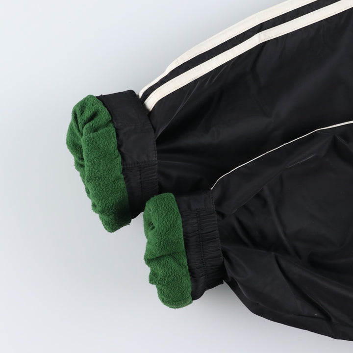 90s-00'S Adidas padded puffer jacket, men's size L Nylon black type Vintage Second Hand