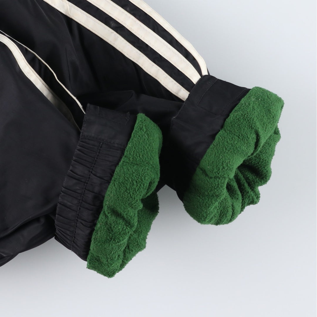 90s-00'S Adidas padded puffer jacket, men's size L Nylon black type Vintage Second Hand