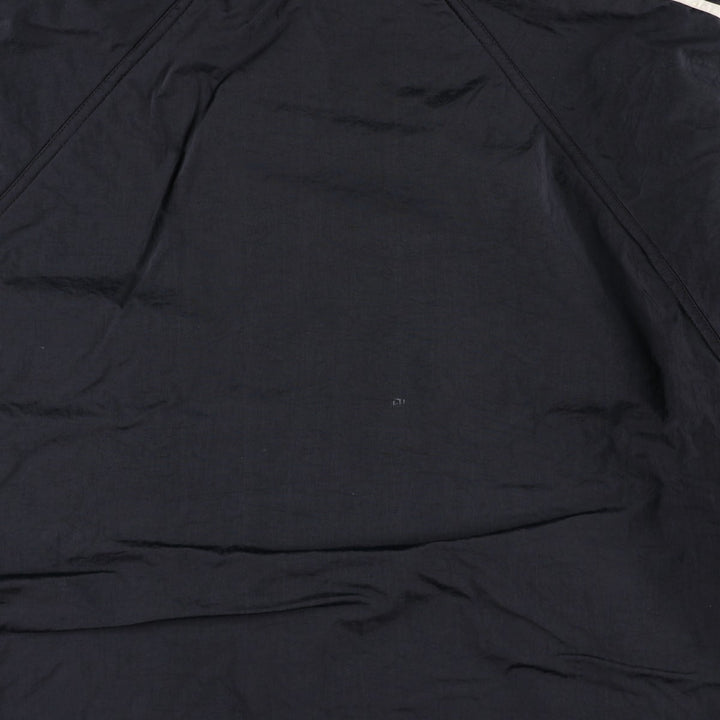 90s-00'S adidas reversible back logo padded hoodie/puffer jacket, men's size L Nylon black type Vintage Second Hand