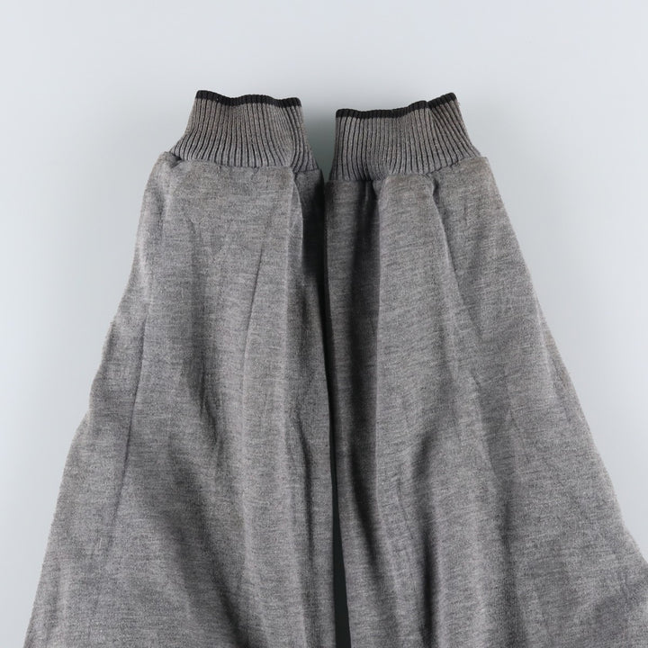 90s-00'S adidas reversible back logo padded hoodie/puffer jacket, men's size L Nylon black type Vintage Second Hand