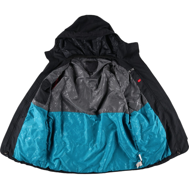 Oakley OAKLEY padded hoodie puffer jacket men's XL polyester black type Vintage Second Hand