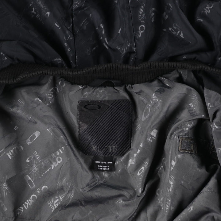 Oakley OAKLEY padded hoodie puffer jacket men's XL polyester black type Vintage Second Hand