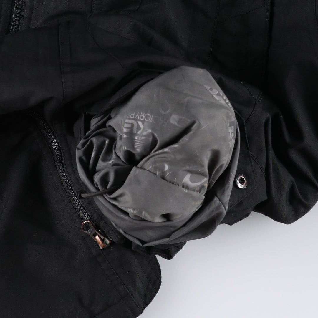 Oakley OAKLEY padded hoodie puffer jacket men's XL polyester black type Vintage Second Hand
