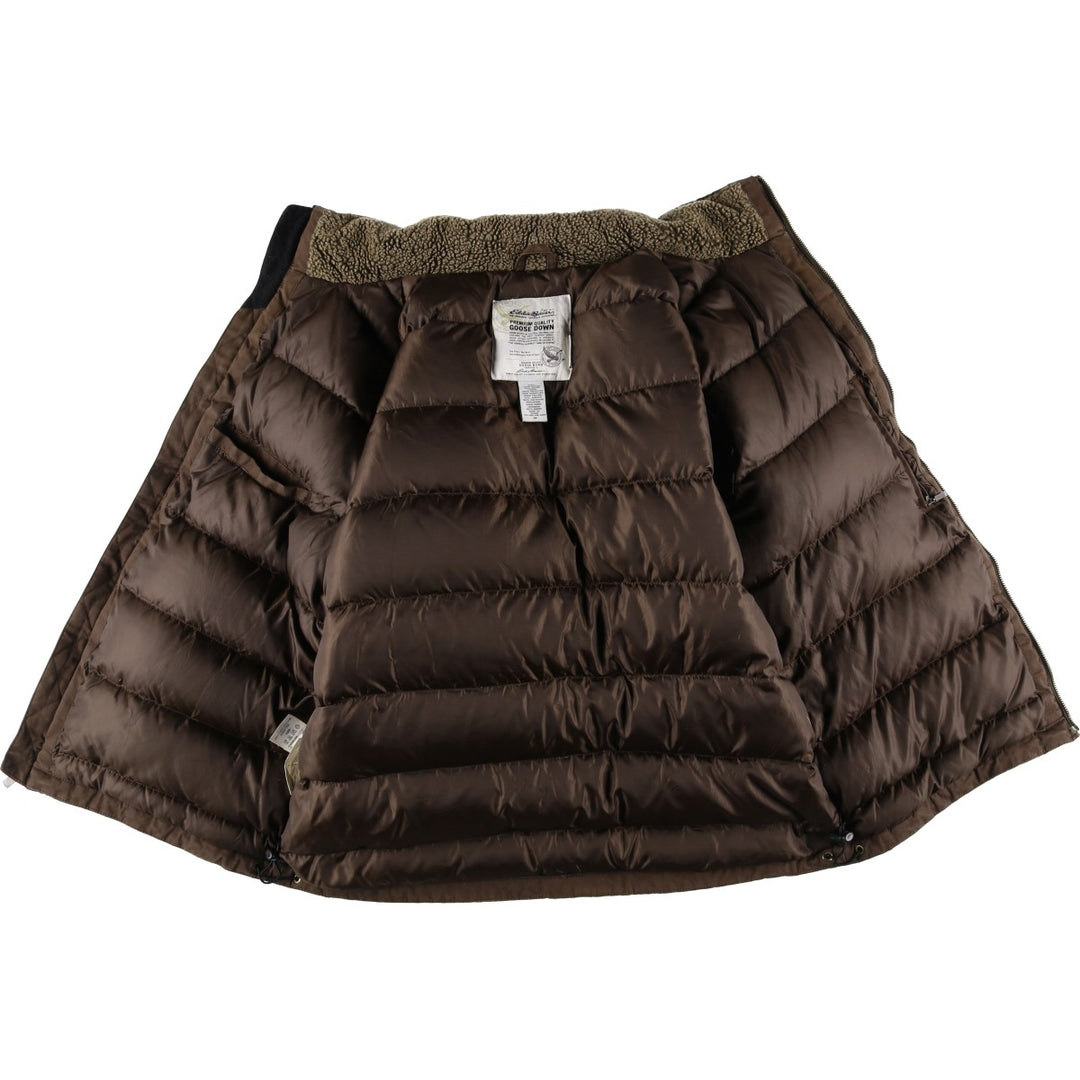 Eddie Bauer 650 Fill Power Goose Down Jacket, Men's Size Medium cotton brown type Vintage Second Hand