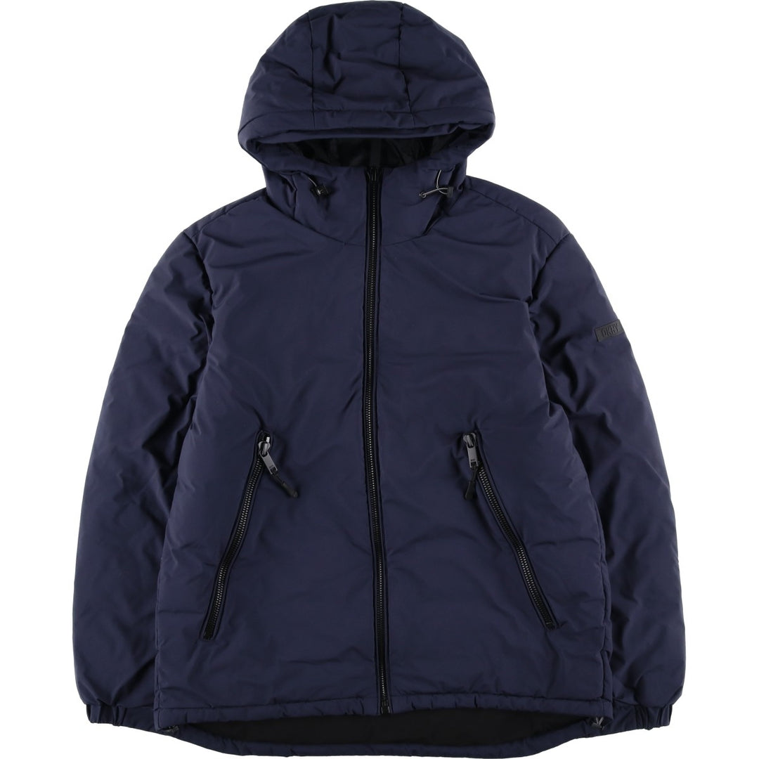 DKNY Men's Padded Puffer Jacket, Size M polyester navy blue type Vintage Second Hand